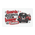 Car Magnet — "Guarda distancia, que mi bumper es tímido" Cute Spanish Safety Sticker