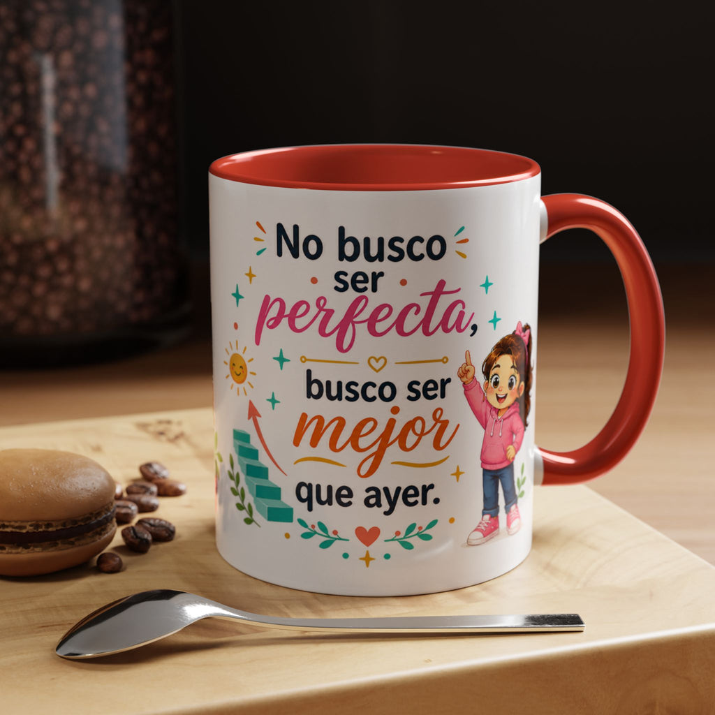 Taza de cerámica inspiradora para niñas — Taza con cita motivadora "Mejor que ayer", disponible en 11 oz y 15 oz, varios colores, regalo para mujeres y estudiantes, envío incluido