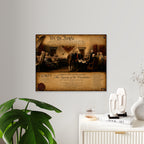 Historical Acrylic Wall Art Panel “We the People” — Signing of the United States Constitution with Silver Mounting Buttons and Floating Effect, Available in 14"x11" and 20"x16", Shipping Included in...