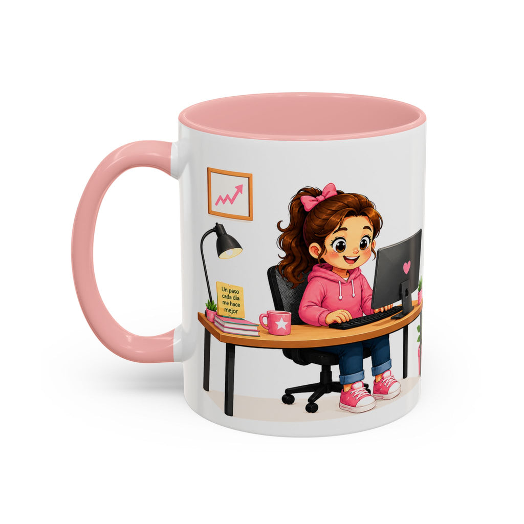 Taza de cerámica inspiradora para niñas — Taza con cita motivadora "Mejor que ayer", disponible en 11 oz y 15 oz, varios colores, regalo para mujeres y estudiantes, envío incluido