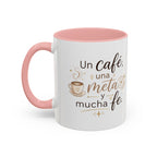 Inspirational Ceramic Mug — “A Coffee, a Goal, and a Lot of Faith,” Motivational Mug Available in 11 oz and 15 oz, Multiple Colors, Gift for Dreamers, Entrepreneurs, and Coffee Lovers, Shipping...
