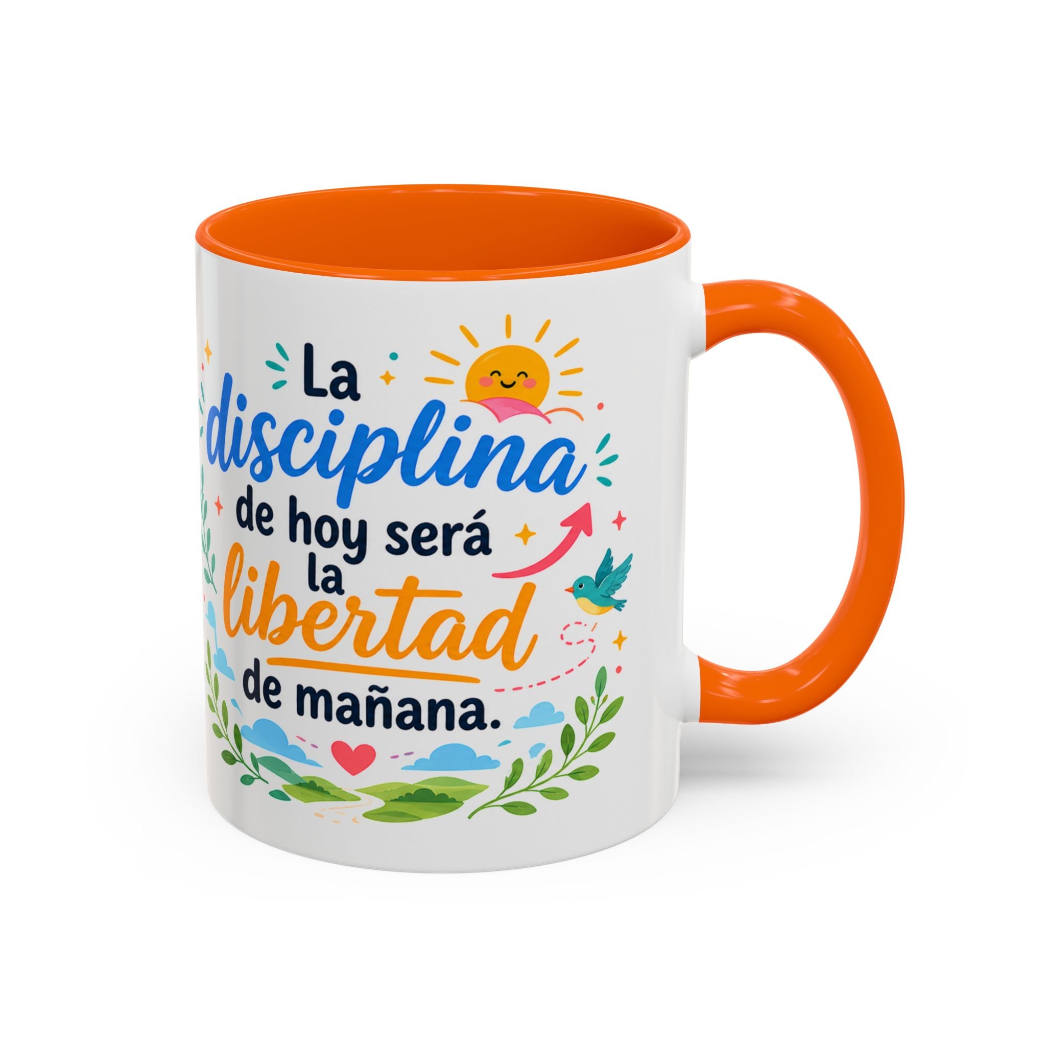 Inspirational Ceramic Mug — “The Discipline of Today Will Be the Freedom of Tomorrow,” Motivational Coffee Cup Available in 11 oz and 15 oz, Ideal Gift for Students, Teachers and Office Desks,...