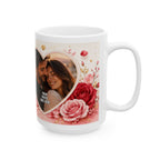 Taza de cerámica personalizada con foto y texto — Añade tu nombre, frase o mensaje especial, disponible en 11 oz y 15 oz, regalo perfecto para parejas, familia y recuerdos, envío incluido