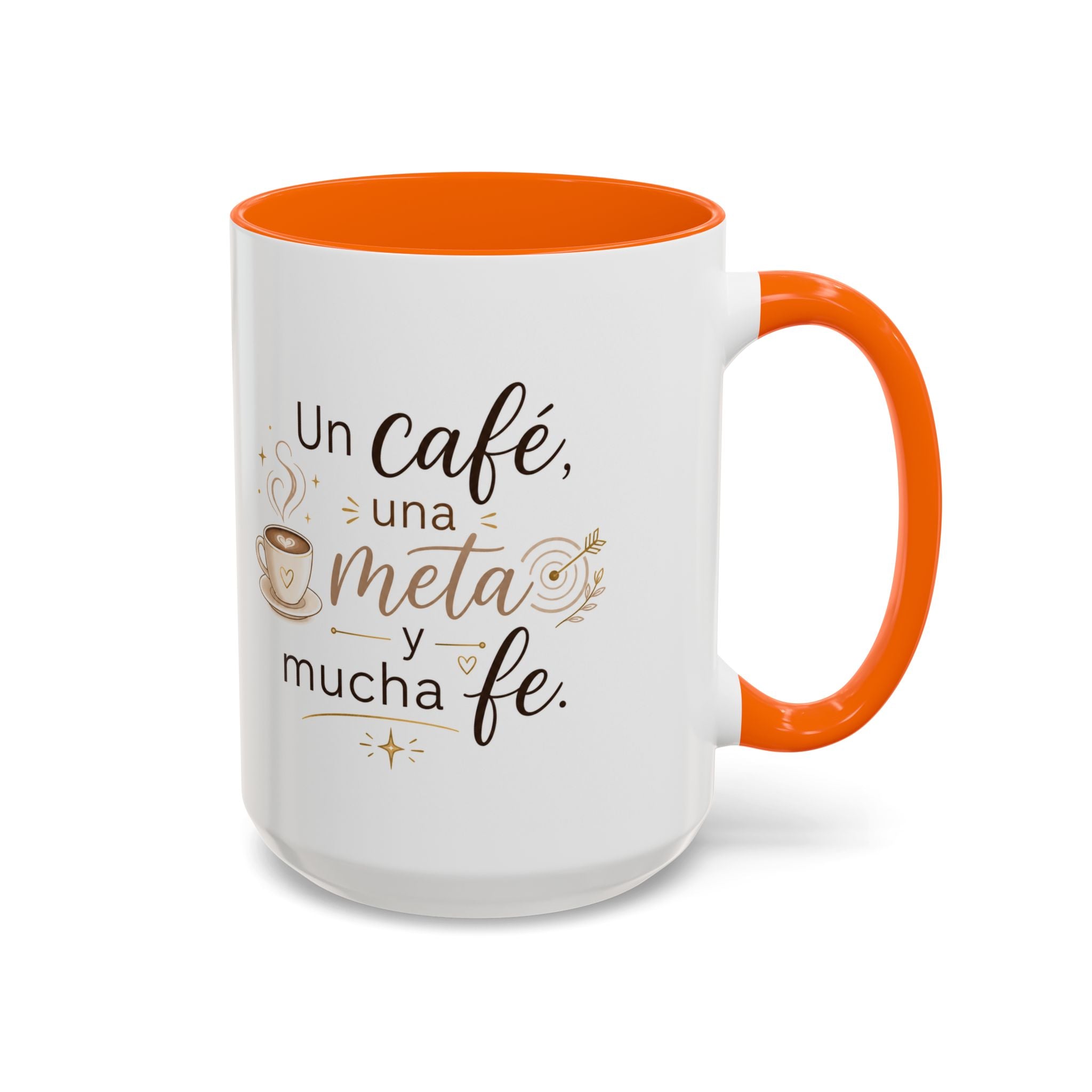 Inspirational Ceramic Mug — “A Coffee, a Goal, and a Lot of Faith,” Motivational Mug Available in 11 oz and 15 oz, Multiple Colors, Gift for Dreamers, Entrepreneurs, and Coffee Lovers, Shipping...