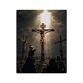 Panel de Arte de Pared Acrílico de la Crucifixión de Jesús, Decoración de Pared Religiosa Cristiana Premium, Impresión Acrílica de Cristo en la Cruz, Disponible en 11"x14" y 16"x20", Envío Incluido