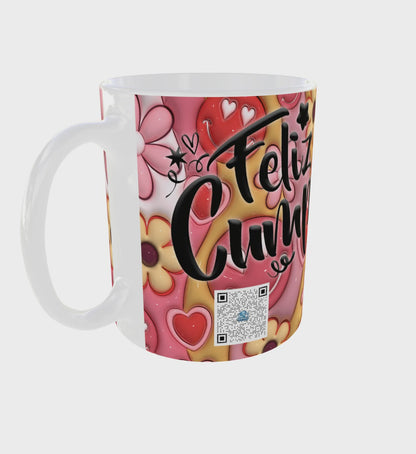 “Happy Birthday” Personalized Photo Mug | 11 oz