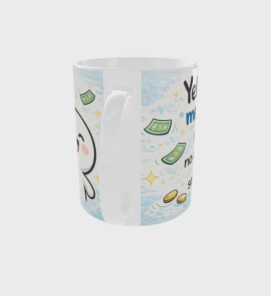 “Cash Only” Funny Mug – No Advice Accepted | 11 oz