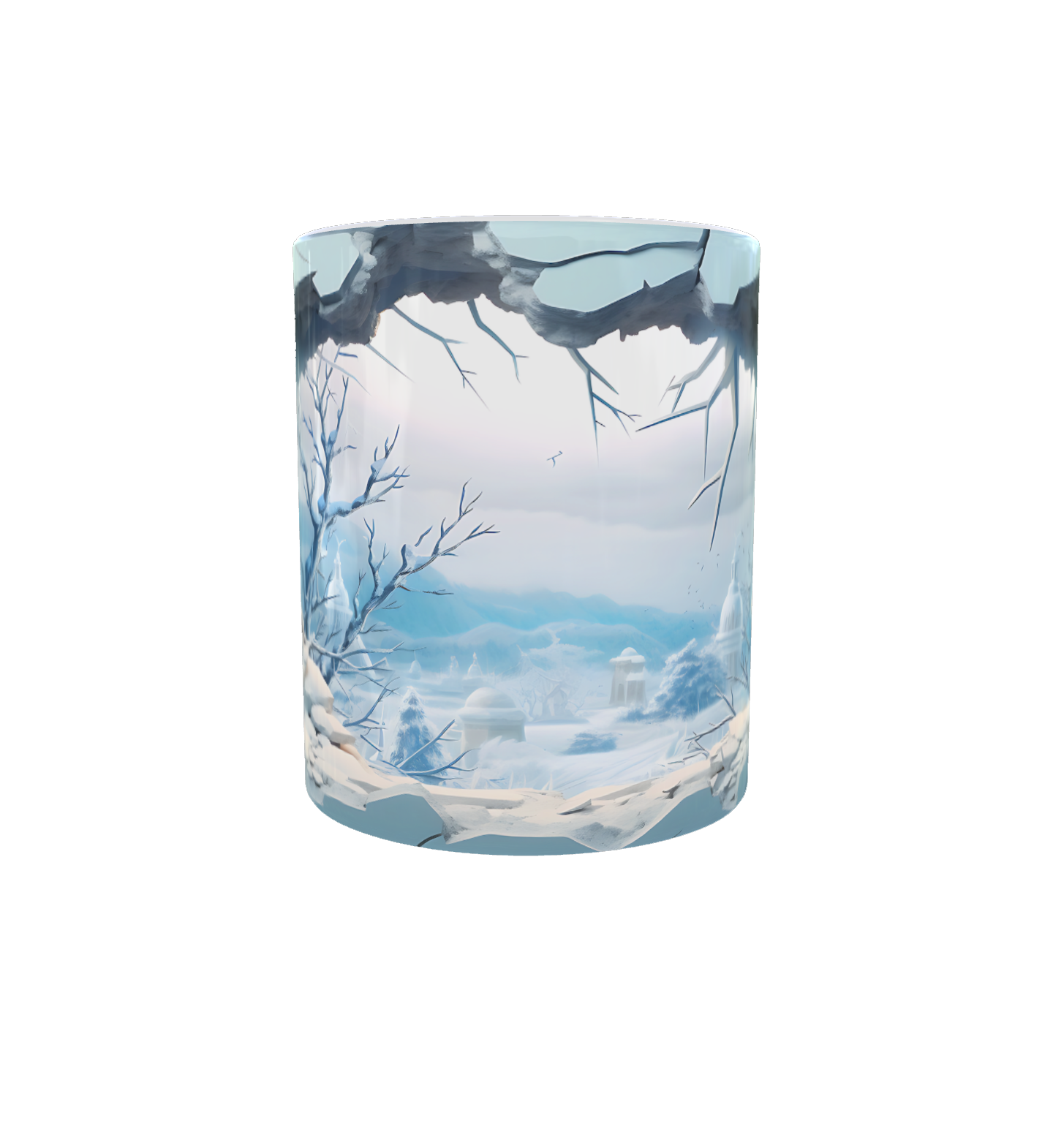 Christmas Mug – Winter Window in Broken Wall | 11 oz