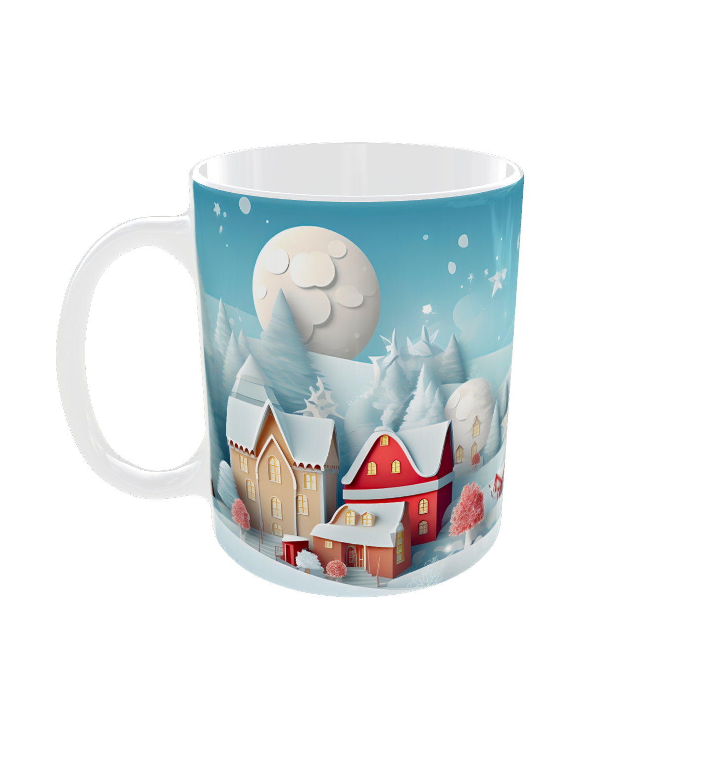 Taza Navideña – Pueblo Invernal Mágico _ 11 oz