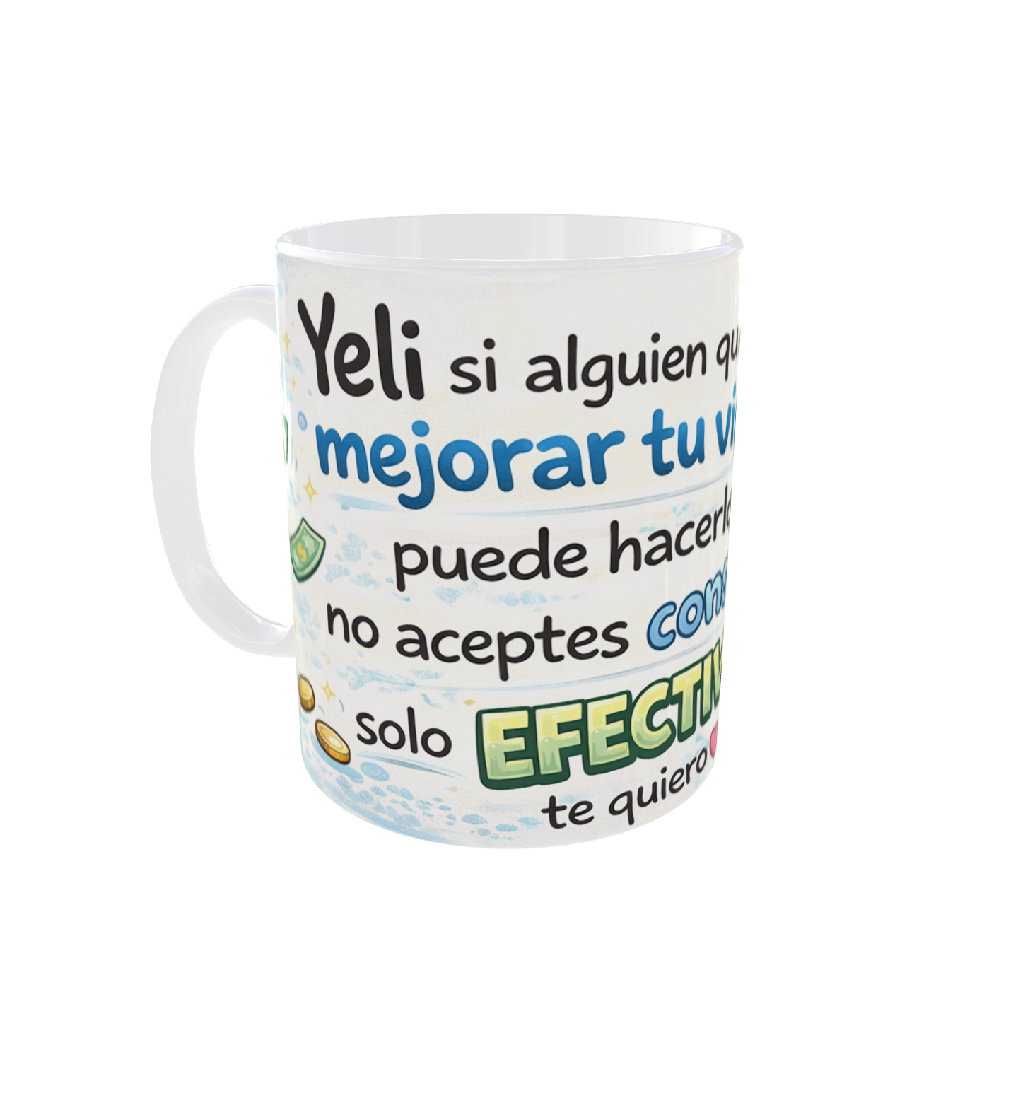 “Cash Only” Funny Mug – No Advice Accepted | 11 oz